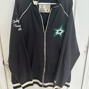 Dallas Stars NHL Black Athletic Jacket